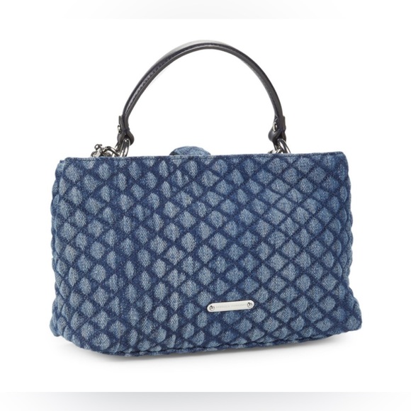 ‼️RARE‼️🎸REBECCA MINKOFF🎸✨EDIE DIAMOND-QUILTED SATCHEL✨
👖💙INDIGO💙👖 - Picture 7 of 10